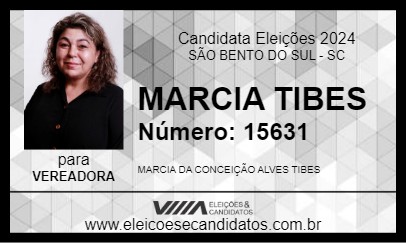 Candidato MARCIA TIBES 2024 - SÃO BENTO DO SUL - Eleições