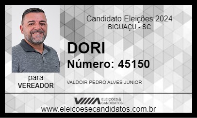 Candidato DORI 2024 - BIGUAÇU - Eleições