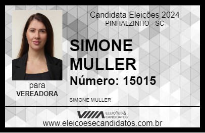 Candidato SIMONE MULLER 2024 - PINHALZINHO - Eleições