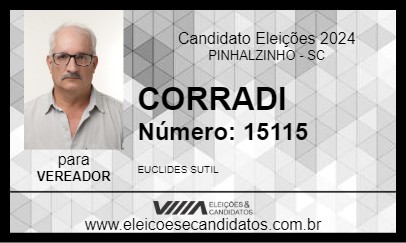 Candidato CORRADI 2024 - PINHALZINHO - Eleições