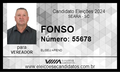 Candidato FONSO 2024 - SEARA - Eleições