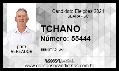 Candidato TCHANO 2024 - SEARA - Eleições