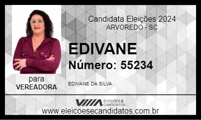 Candidato EDIVANE 2024 - ARVOREDO - Eleições