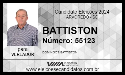 Candidato BATTISTON 2024 - ARVOREDO - Eleições