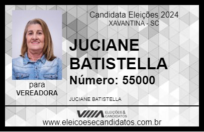 Candidato JUCIANE BATISTELLA 2024 - XAVANTINA - Eleições