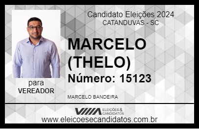 Candidato MARCELO (THELO) 2024 - CATANDUVAS - Eleições