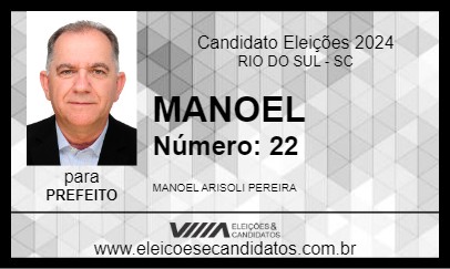 Candidato MANOEL 2024 - RIO DO SUL - Eleições