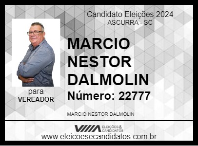 Candidato MARCIO NESTOR DALMOLIN 2024 - ASCURRA - Eleições