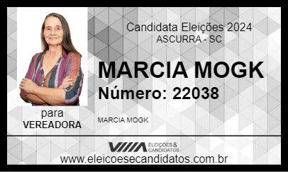 Candidato MARCIA MOGK 2024 - ASCURRA - Eleições