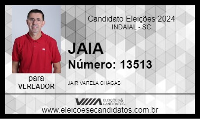 Candidato JAIA 2024 - INDAIAL - Eleições