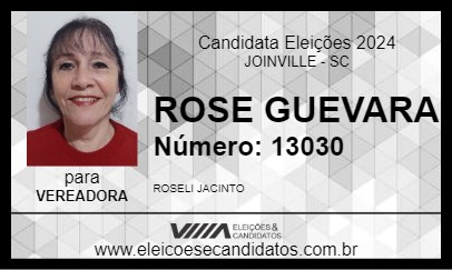 Candidato ROSE GUEVARA 2024 - JOINVILLE - Eleições