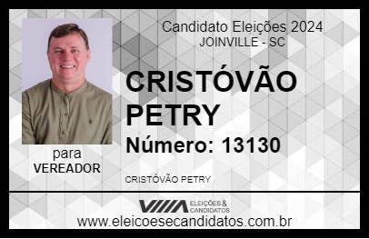 Candidato CRISTÓVÃO PETRY 2024 - JOINVILLE - Eleições