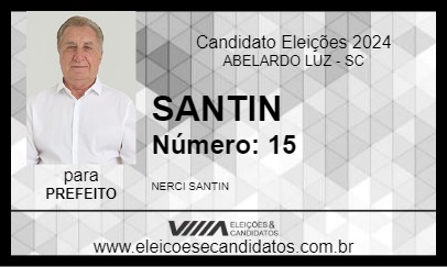 Candidato SANTIN 2024 - ABELARDO LUZ - Eleições