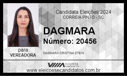 Candidato DAGMARA 2024 - CORREIA PINTO - Eleições