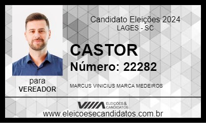 Candidato CASTOR 2024 - LAGES - Eleições