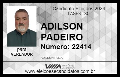 Candidato ADILSON PADEIRO 2024 - LAGES - Eleições