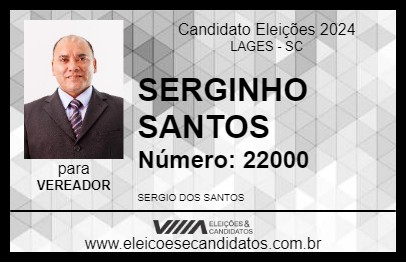 Candidato SERGINHO SANTOS 2024 - LAGES - Eleições