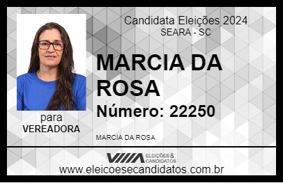 Candidato MARCIA DA ROSA 2024 - SEARA - Eleições