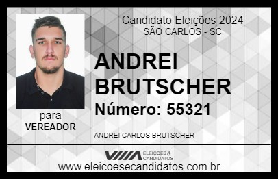 Candidato ANDREI BRUTSCHER 2024 - SÃO CARLOS - Eleições