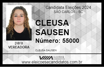 Candidato CLEUSA SAUSEN 2024 - SÃO CARLOS - Eleições