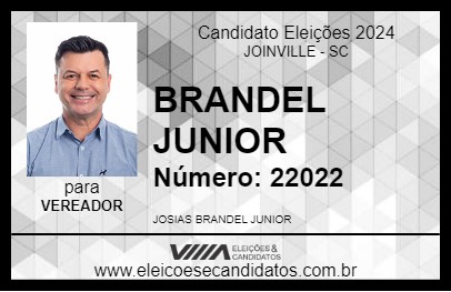 Candidato BRANDEL JUNIOR 2024 - JOINVILLE - Eleições