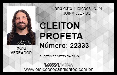 Candidato CLEITON PROFETA 2024 - JOINVILLE - Eleições