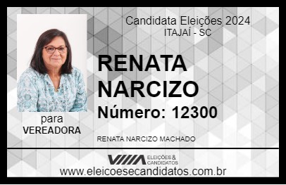 Candidato RENATA NARCIZO 2024 - ITAJAÍ - Eleições