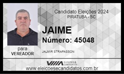 Candidato JAIME 2024 - PIRATUBA - Eleições