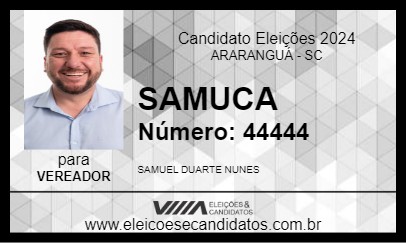 Candidato SAMUCA 2024 - ARARANGUÁ - Eleições