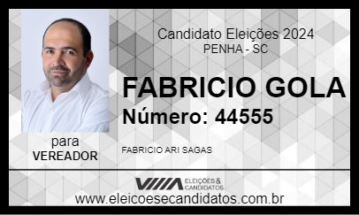 Candidato FABRICIO GOLA 2024 - PENHA - Eleições