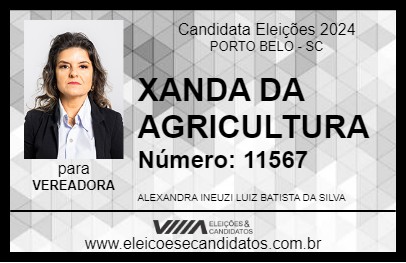 Candidato XANDA DA AGRICULTURA 2024 - PORTO BELO - Eleições