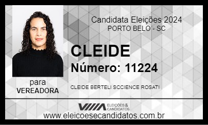 Candidato CLEIDE 2024 - PORTO BELO - Eleições