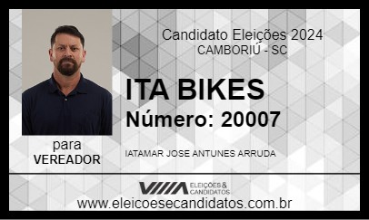 Candidato ITA BIKES 2024 - CAMBORIÚ - Eleições