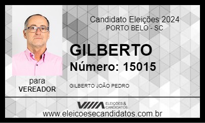 Candidato GILBERTO 2024 - PORTO BELO - Eleições