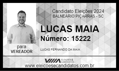 Candidato LUCAS MAIA 2024 - BALNEÁRIO PIÇARRAS - Eleições