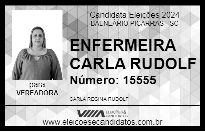 Candidato ENFERMEIRA CARLA RUDOLF 2024 - BALNEÁRIO PIÇARRAS - Eleições