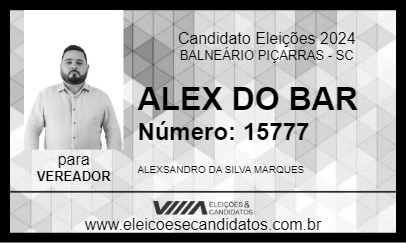 Candidato ALEX DO BAR 2024 - BALNEÁRIO PIÇARRAS - Eleições