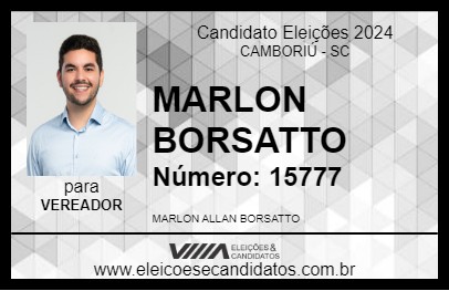 Candidato MARLON BORSATTO 2024 - CAMBORIÚ - Eleições