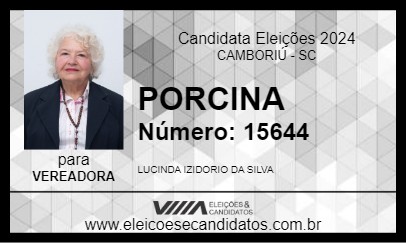 Candidato PORCINA 2024 - CAMBORIÚ - Eleições