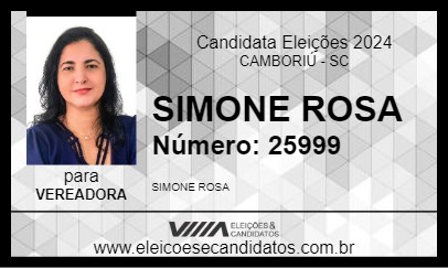 Candidato SIMONE ROSA 2024 - CAMBORIÚ - Eleições