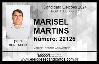 Candidato MARISEL MARTINS 2024 - PORTO BELO - Eleições