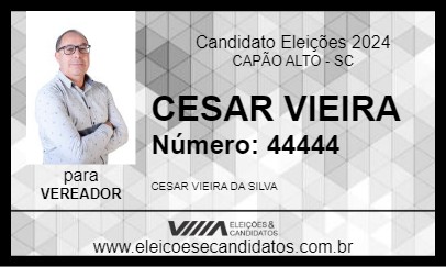 Candidato CESAR VIEIRA 2024 - CAPÃO ALTO - Eleições