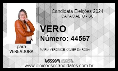 Candidato VERO 2024 - CAPÃO ALTO - Eleições