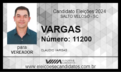 Candidato VARGAS 2024 - SALTO VELOSO - Eleições