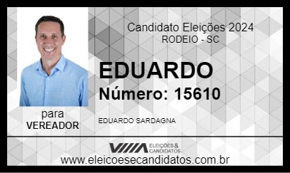 Candidato EDUARDO SARDAGNA 2024 - RODEIO - Eleições