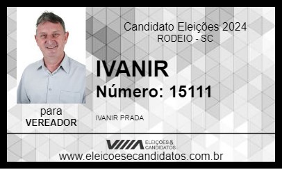 Candidato IVANIR PRADA 2024 - RODEIO - Eleições