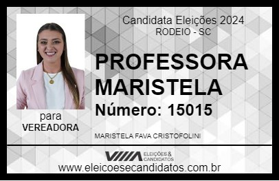 Candidato PROFESSORA MARISTELA 2024 - RODEIO - Eleições