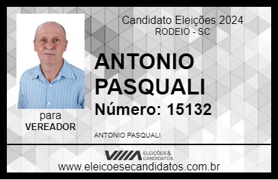 Candidato ANTONIO PASQUALI 2024 - RODEIO - Eleições