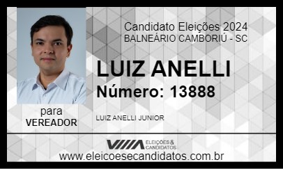 Candidato LUIZ ANELLI 2024 - BALNEÁRIO CAMBORIÚ - Eleições