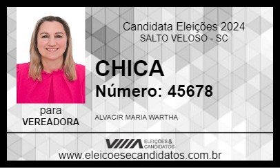 Candidato CHICA 2024 - SALTO VELOSO - Eleições